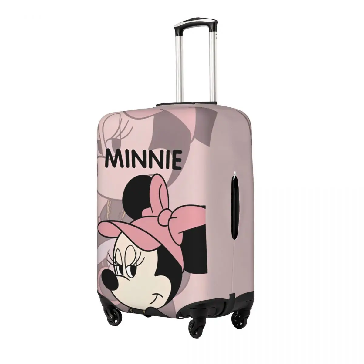 Pink Minnie Mouse Luggage Covers For Suitcases Travel Suitcase Cover Protector Fit 18-32 Inch Luggage