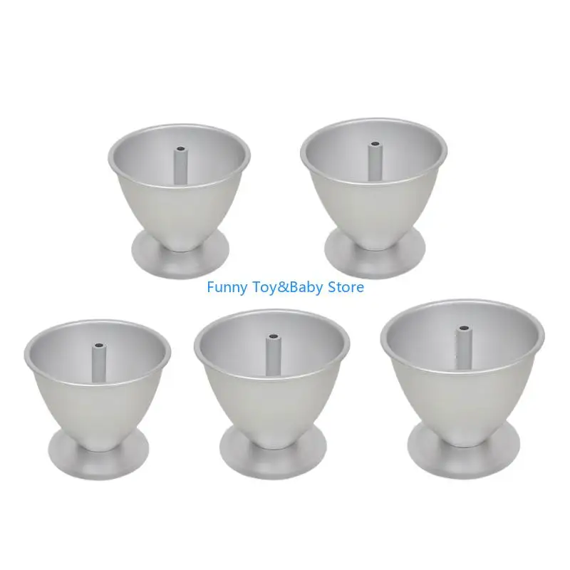 Molde bolo boneca liga alumínio, ferramenta cozimento formato saia para fácil liberação e até distribuição