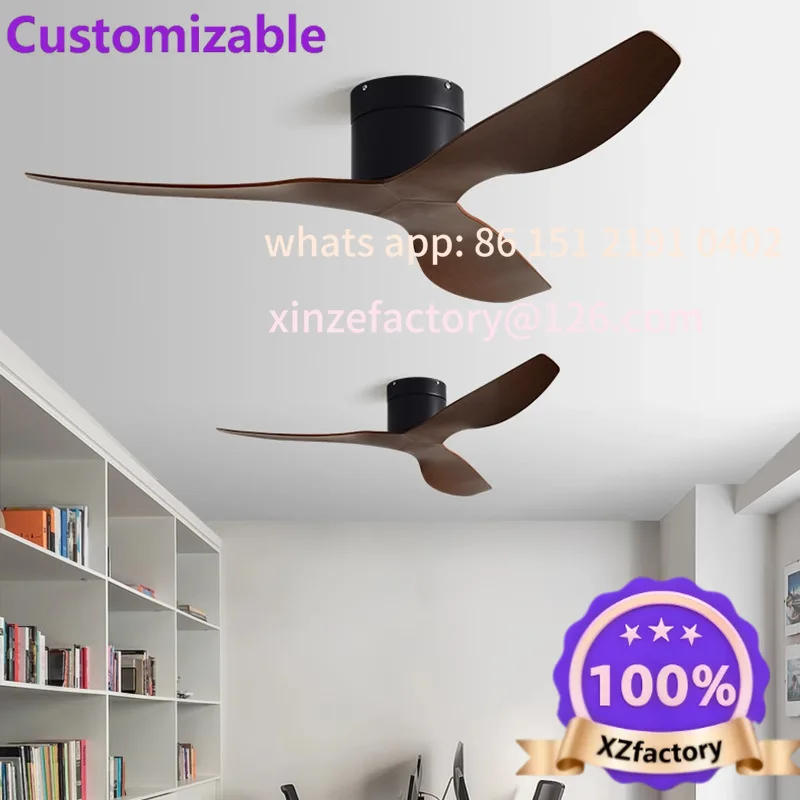 Customizable winter Industrial Electric Fan Commercial Dining Room Silent Retro Fan Variable Frequency Ceiling