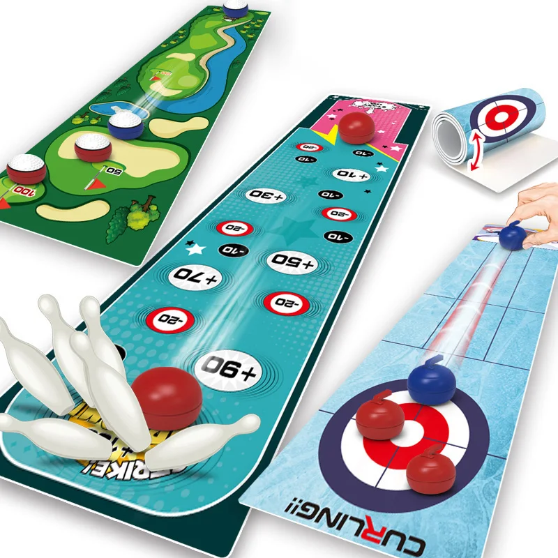 Mini Desktop Bowling Toys Set for Boys Children Interesting Indoor Cartoon Table Game Kit Developmental Sport for Kids