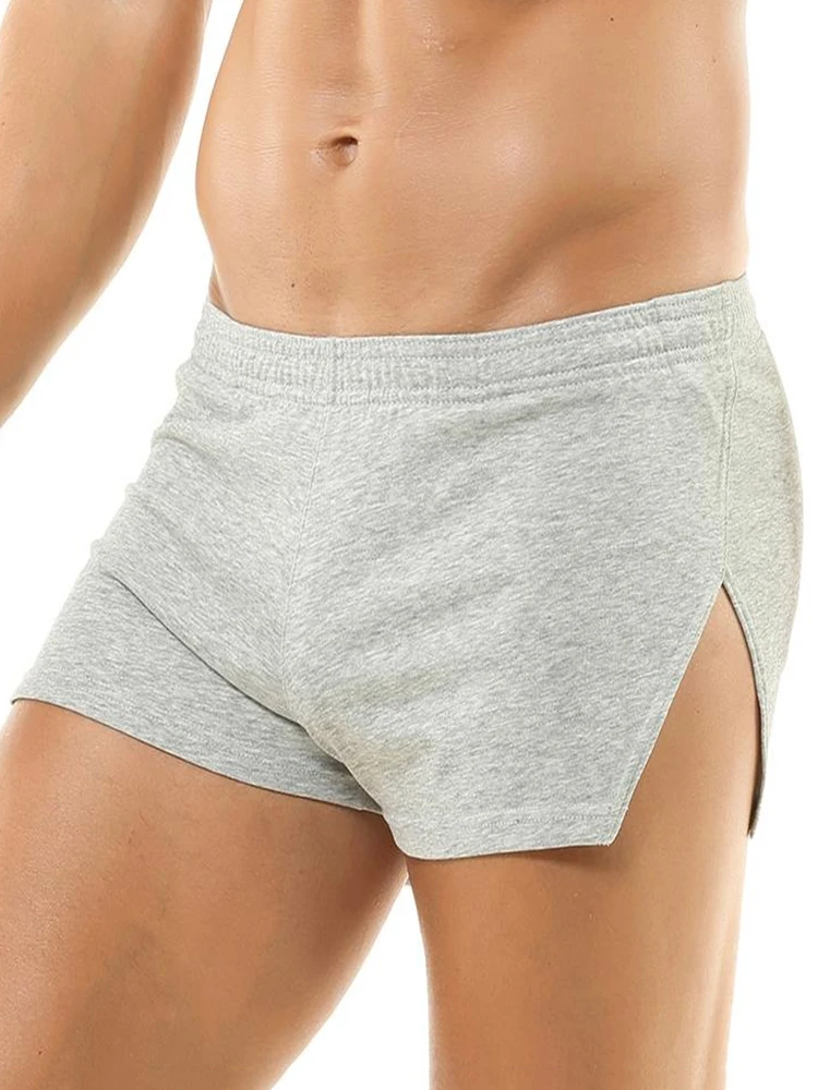 Boxers de algodão de alta qualidade, shorts soltos, roupa íntima macia dos homens, roupa de salão,