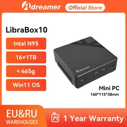 Adreamer Librabox10 Mini PC PCIe4.0 Windows11 Intel Alder Lake N95 Mini Pc 4K pantalla 8GB 16GB DDR5 ordenador de escritorio para juegos