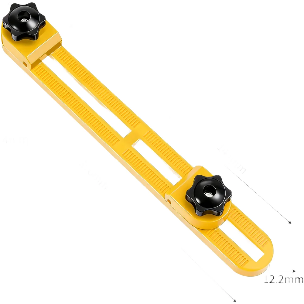 Tool Mounted Adjustable Cutting Guide Fence Base Plate for 4 Inch 6 Inch Angle Grinders Used in Countertop Installation