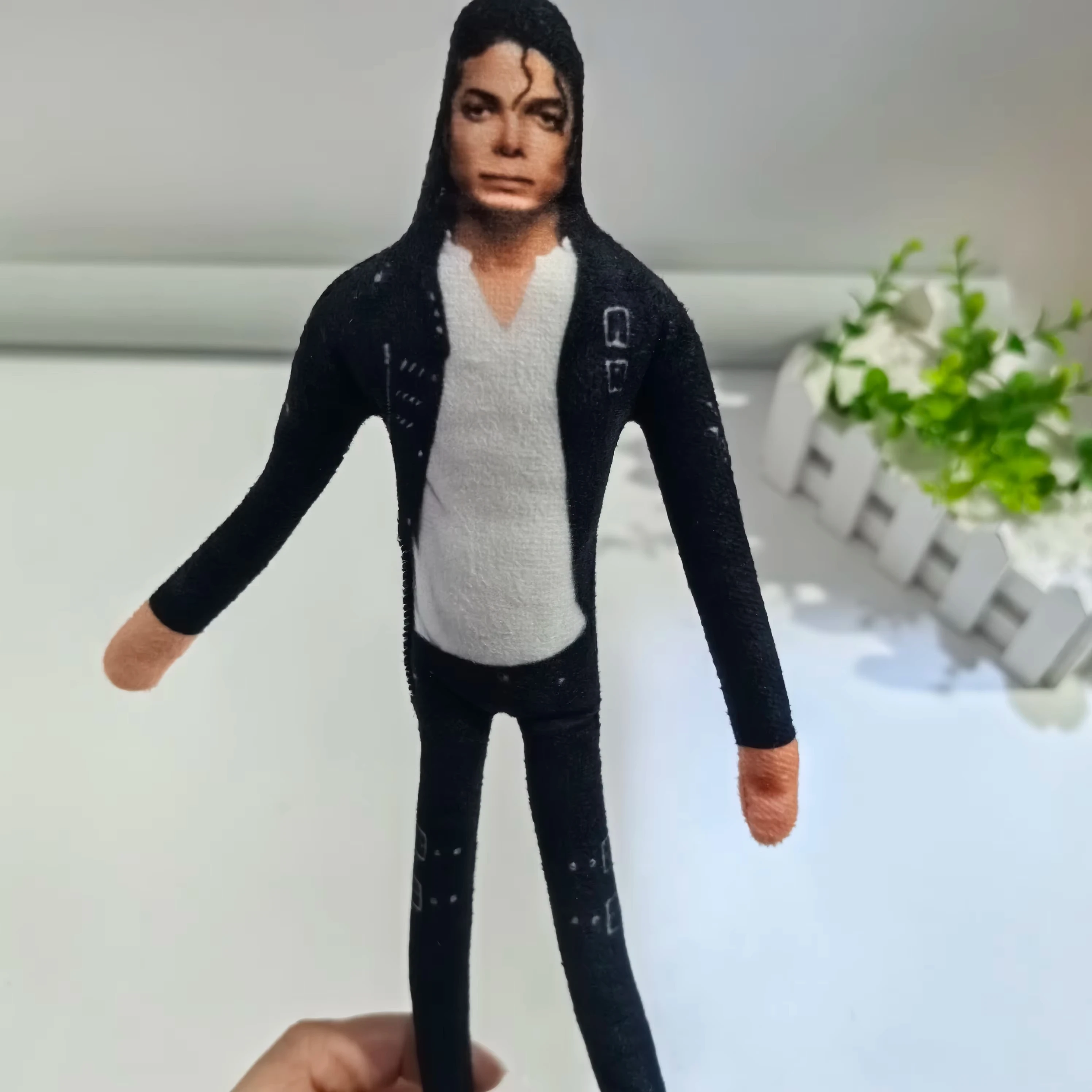 customizable Bendable Plush Doll Flexible Wire Frame Poseable MJ Abstract Rat Jerky King of Pop Collectible Toy Fan Gift