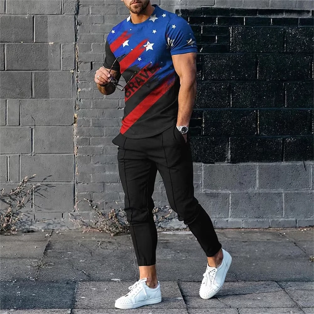 Neue Herbst männer T Shirt Set Städtischen Jogging Lächelndes Gesicht Druck Trainingsanzug Mode Casual Streetwear Übergroßen Sportswear Anzug