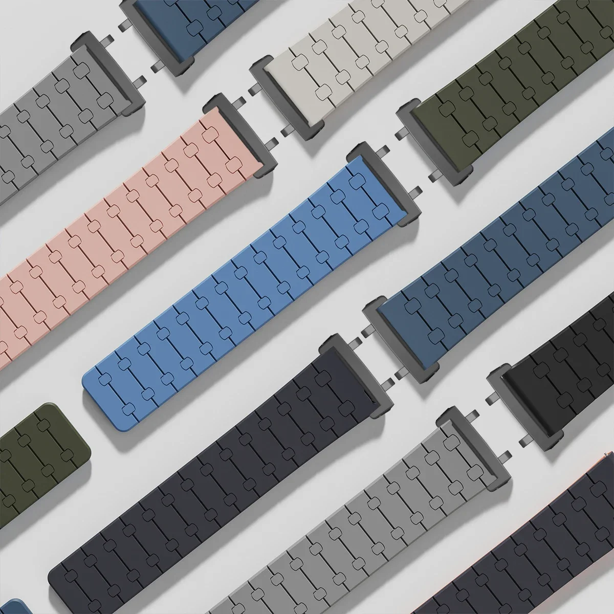 حزام سيليكون مغناطيسي لـ Huami Amazfit T-Rex 3 2 سوار رياضي حلقة معصمه لـ Amazfit T-Rex 2Ultra ساعة ذكية Correa