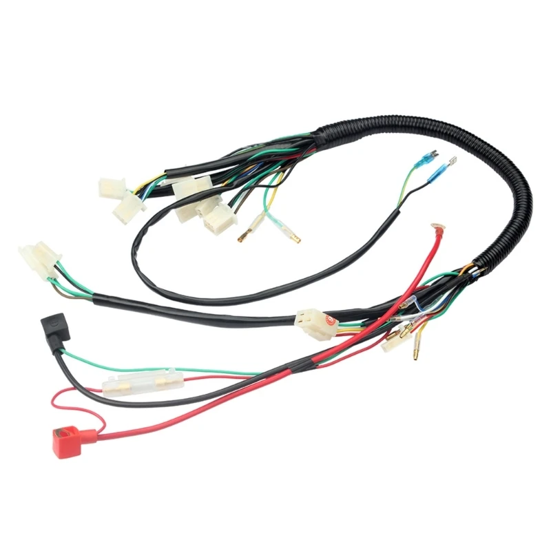 Full Electric StartEngine Wiring Harness for 50cc 70cc 90cc 110cc 125cc Bike ATV Dirt Bikes Stators F19A