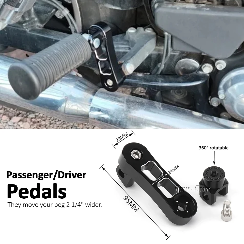 

Motorcycle Adjustable Passenger Footpegs Mount Kit Highway Pegs Male Mount Foot Peg Clamp Support Extensions Bracket For Touring