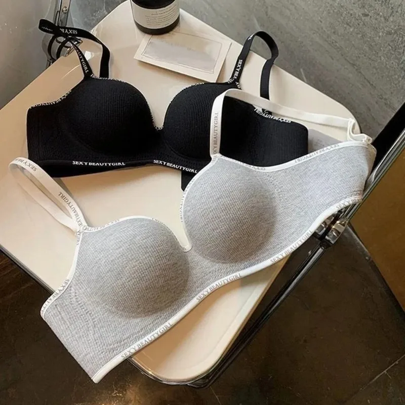 3D Pads Push Up Bra for Small Breasts 6cm Thick Wireless Seamless Invisible Bralette Side Breast Collection Comfortable Lingerie