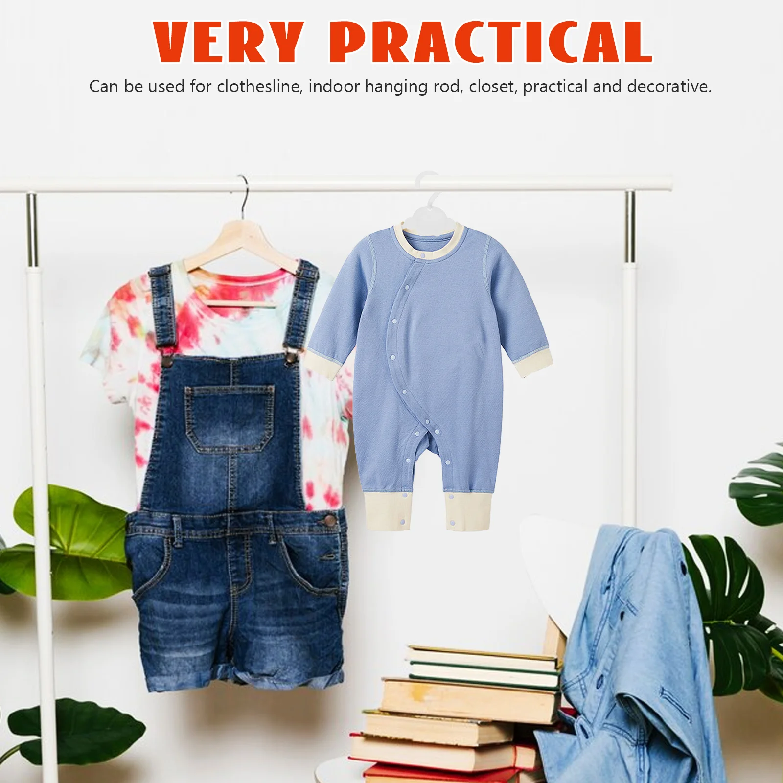 

10Pcs Hangers Plastic Clothes Hanger Simple Design Indoor Outdoor Clothes Sweater Swimsuit Closet