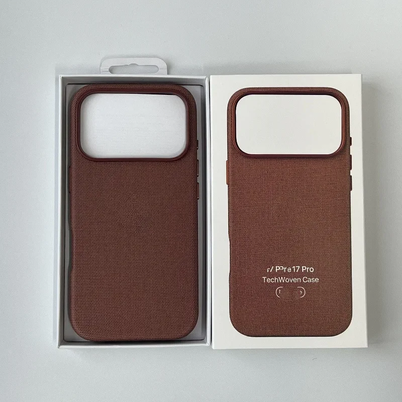 الرسوم المتحركة الرسمية لحافظة Magsafe TechWoven لهاتف IPhone 17Pro Max حافظة شاحن لاسلكي مغناطيسي قوي غطاء حماية فاخر