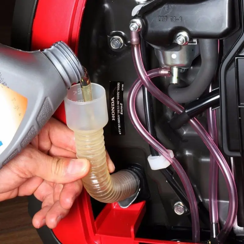 

Гибкая воронка для замены масла, прозрачный белый, 1 шт., полезный для генератора Honda EU2000i EU1000 EU3000i