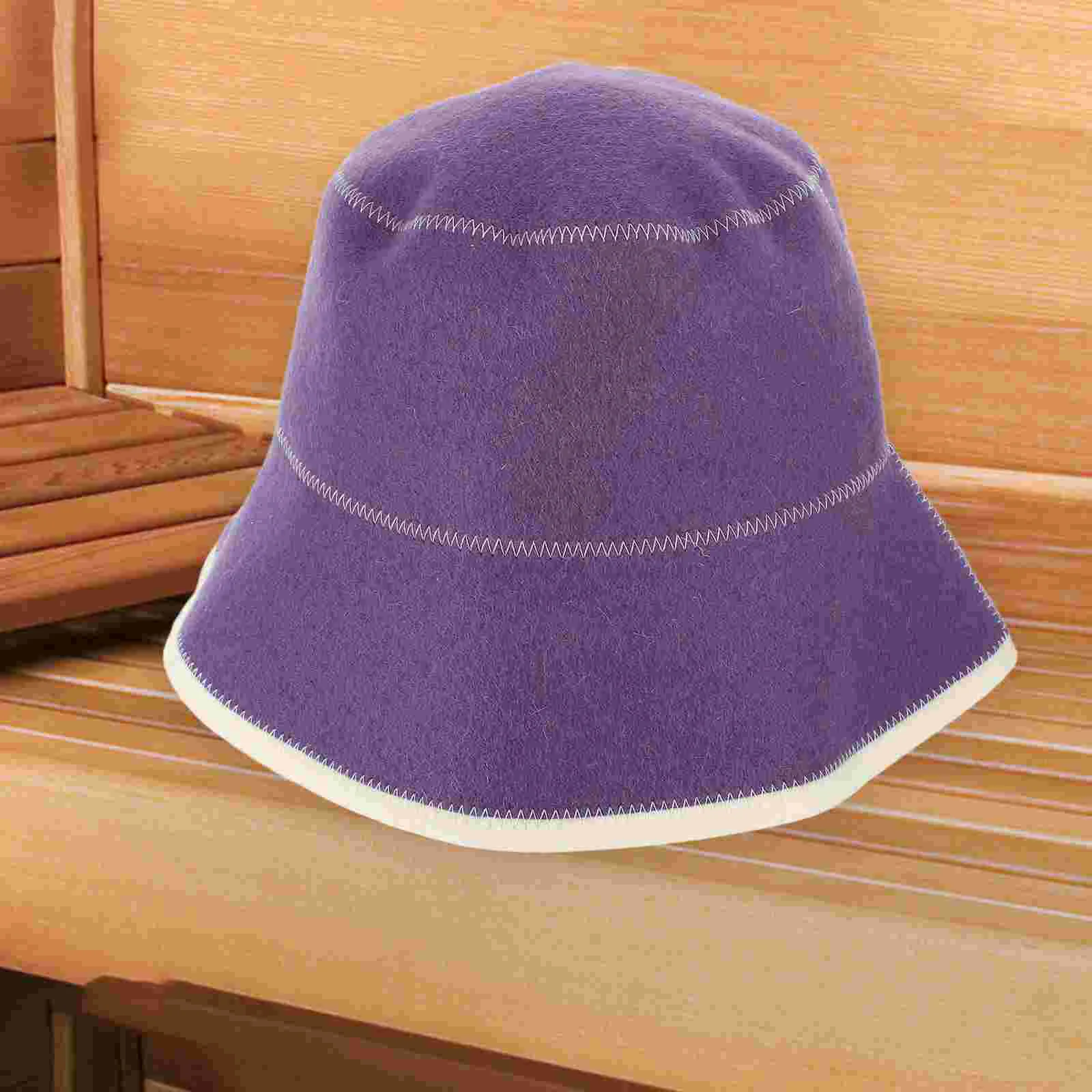 Caps Sauna Hat Household Bath Stylish Fashion Accessories Purple Breathable for Men Comfortable