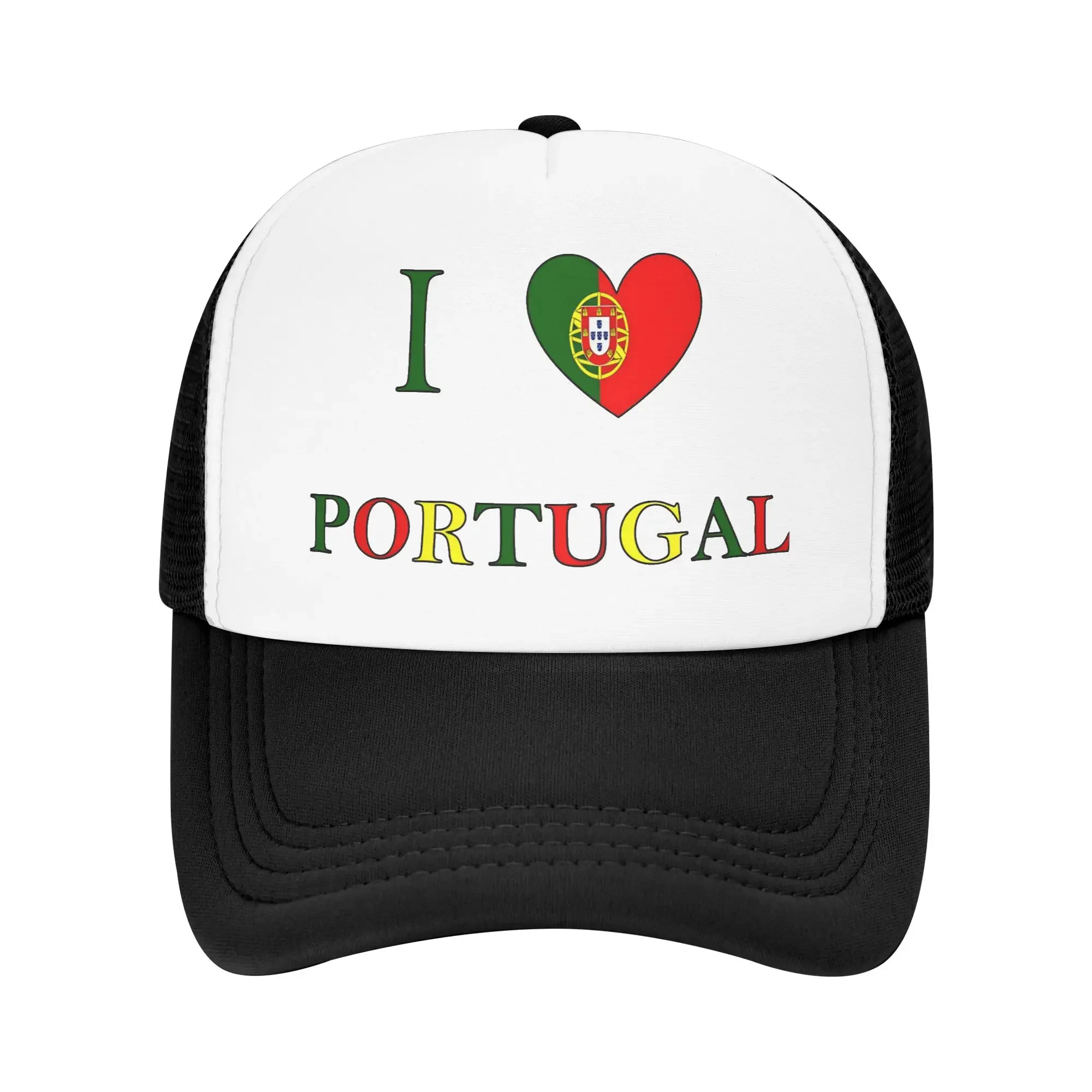 New Summer Sun Hats I Love Portugal  Baseball Cap Sun  Breathable Design Trucker Hat Unisex Men y2k Cute Running Hippie Snapback
