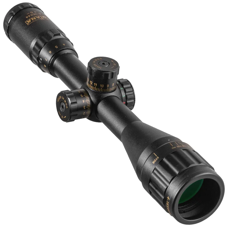 Imagem -02 - Diana-iluminado Tático Óptica Caça Riflescope Visão Cruz Verde e Vermelho 416x44 Sniper Airsoft Guns Air