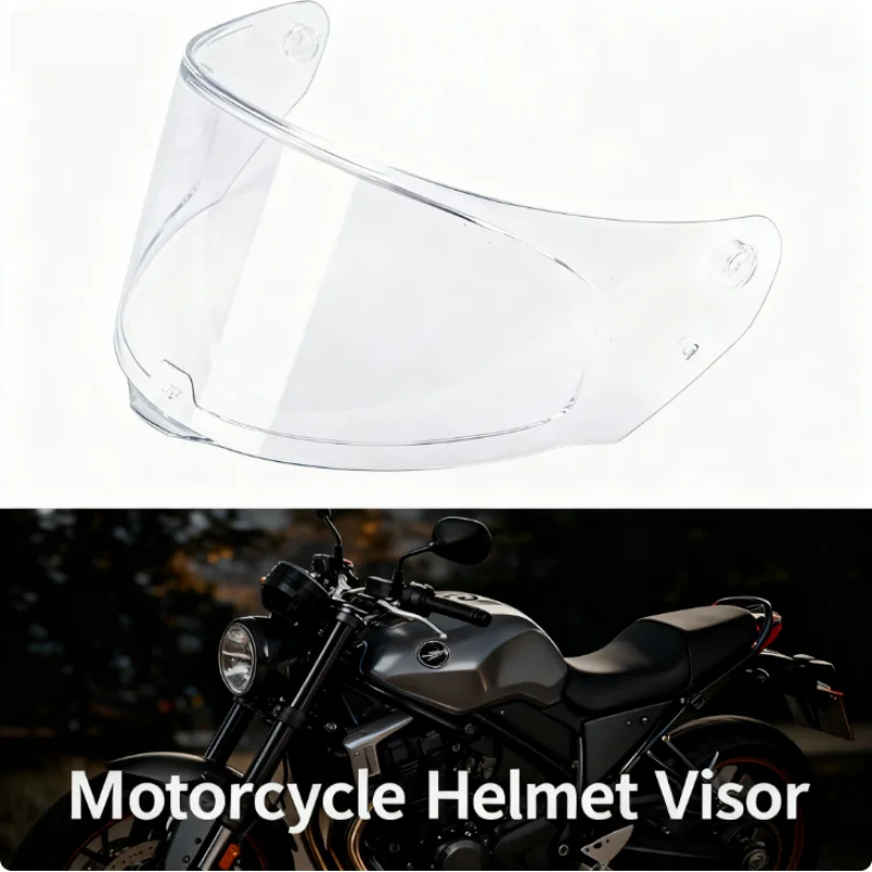 

1pcs Motorcycle Helmet Visor Motorcycle Safety Helmets Anti Fog Lenses Fashionable Replaceable Sun Protection Helmet Lenses