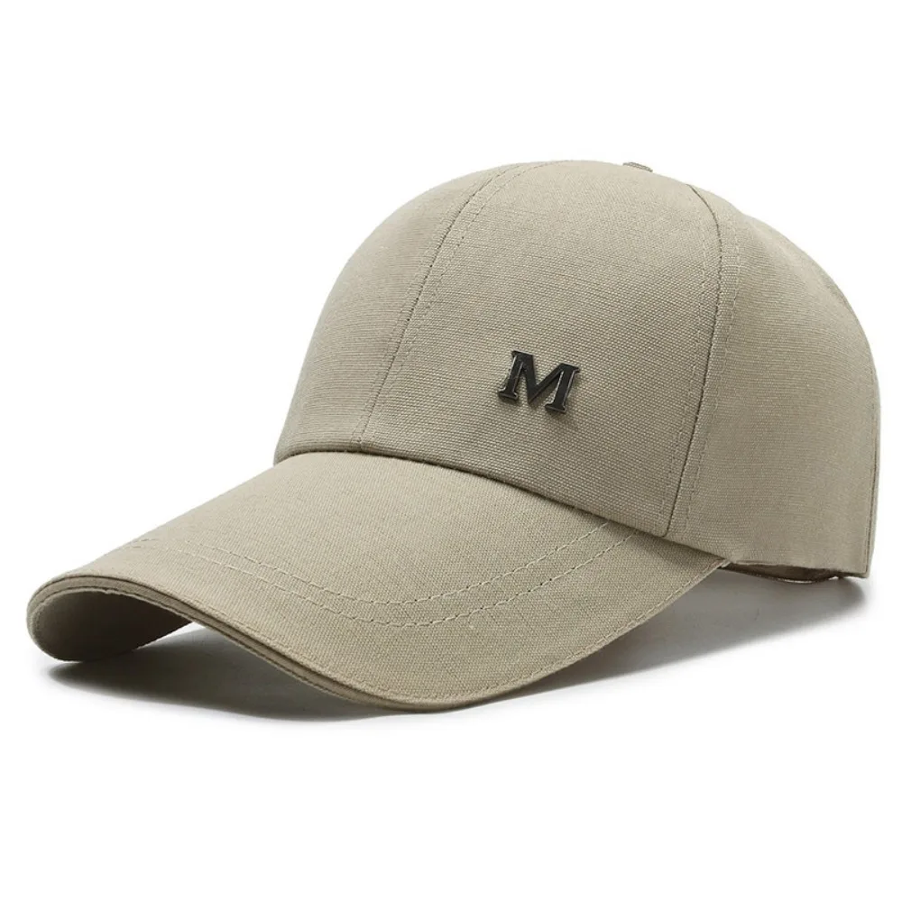 Breathable Hip Hop Gorras Cap Letter M Embroidery Baseball Cap Outdoor Sports Cotton Sunscreen Cap Trucker Cap Dad Hats