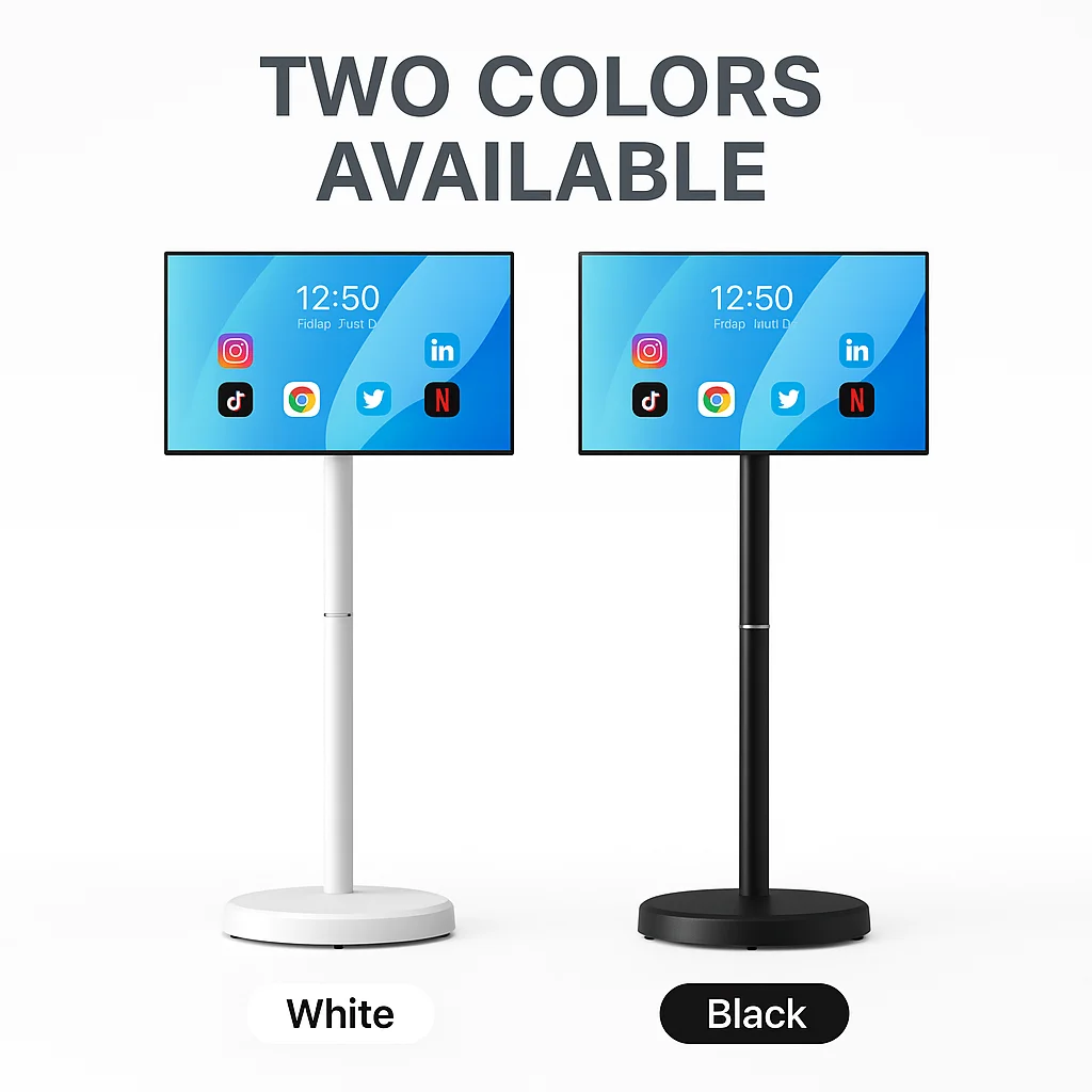 21.5 Inch Portable Smart Tablet Tv Rotatable Touch Screen Monitor With Battery Android Display For Kids And Education