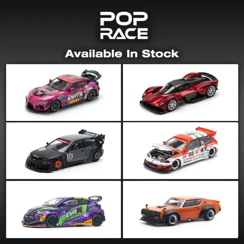 

POP Race 1:64 CLK GTR D2 GTR R32 KPGC10 RX7 FD3S RWB NSX Коллекция Top Secret Supra Миниатюрные игрушки Литая под давлением модель автомобиля