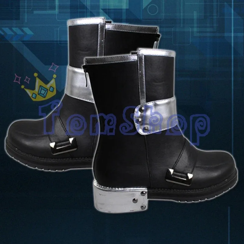 السيف الفن على الانترنت ساو كيريتو كيريجايا كازوتو تأثيري أحذية أحذية جلدية سوداء الرجال النساء أزياء الهالوين يي؛ 4