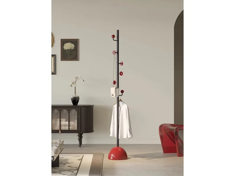 

Light luxury mushroom base coat rack floor-to-ceiling living room bedroom household simple modern acrylic hanging clothes
