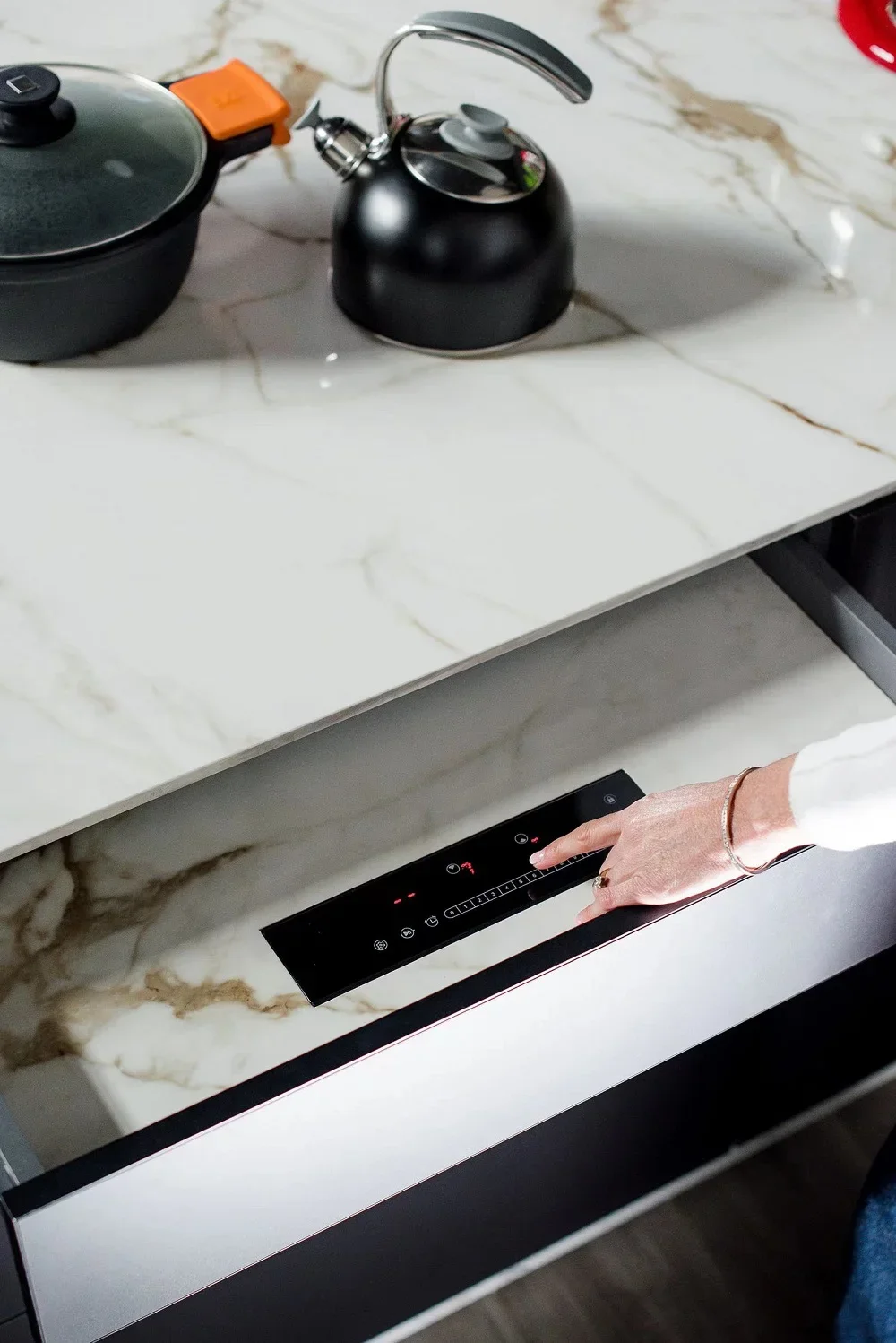 Скрытая индукционная варочная панель, невидимая, встроенная, магнитная, под гранитом, керамическая плита, варочная панель, коммерческая индукционная плита