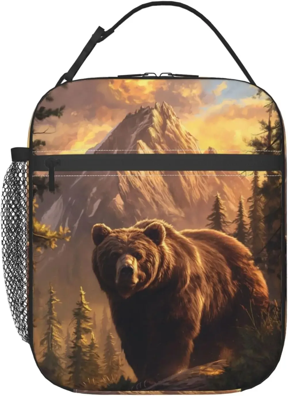 Bear Lunch Box for Adults Women Girls Boys Insulated Cooler Reusable Lunch Bag Container Gifts for Work  Picnic Travel School