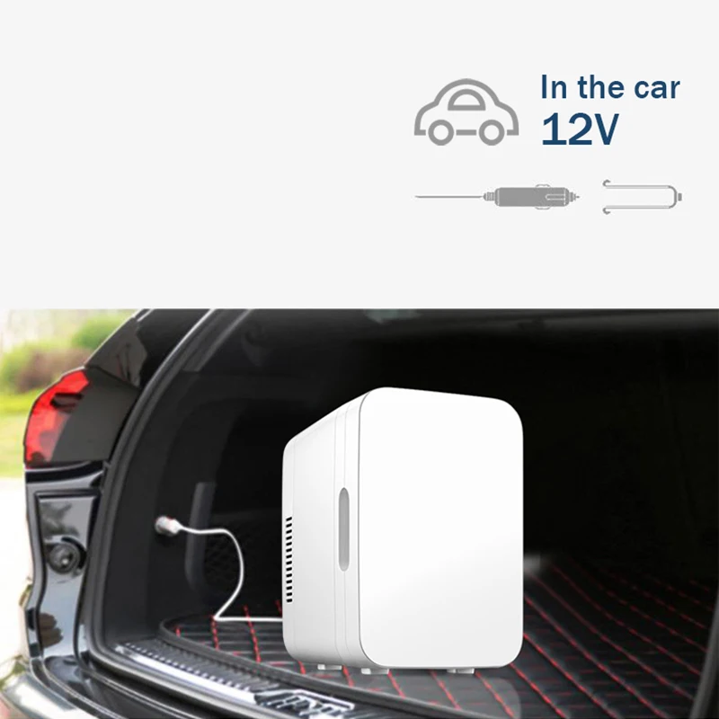 Portable Refrigerator 12V/220V Hot And Cold Dual-Use Mini Fridge Car Freezer For Auto RV Van Truck Travel Cooler Home Use Picnic