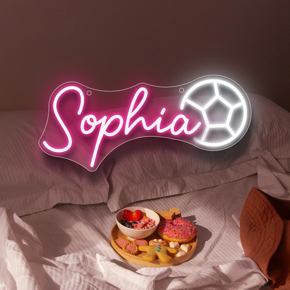 

Customizable Football LED Neon Sign - Dimmable Wall Decor for Bedrooms & Homes, Perfect Gift for Sports Enthusiasts on Birthdays