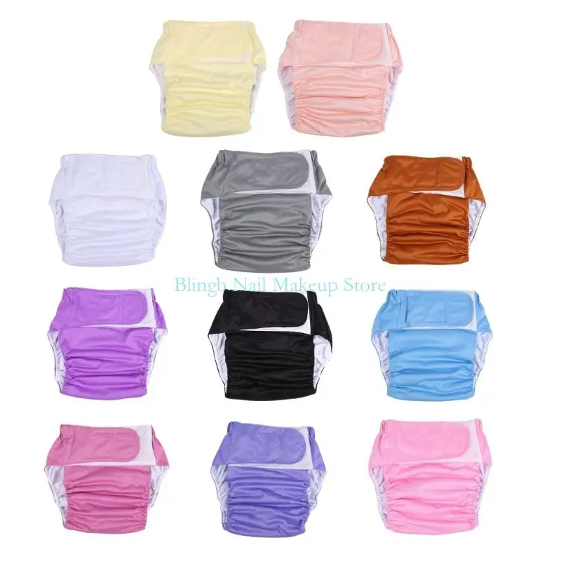 

28TA Washable Reusable Adult Diaper Cover,Washable Incontinence Underwear Adult Plastic Pants On Cover Pants Unisex