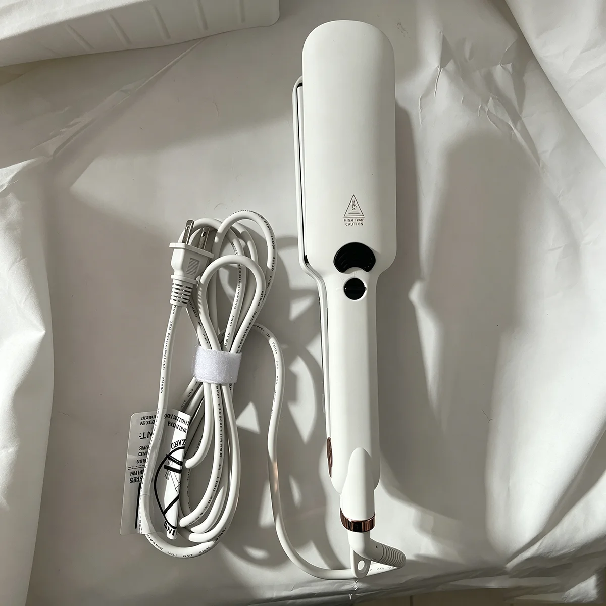 RUCHA Infrared Steam Hair Straightener 2 Inches Wide Plate Hair Salon Steampod Ironing Styler Ceramic Tourmaline Flat Iron
