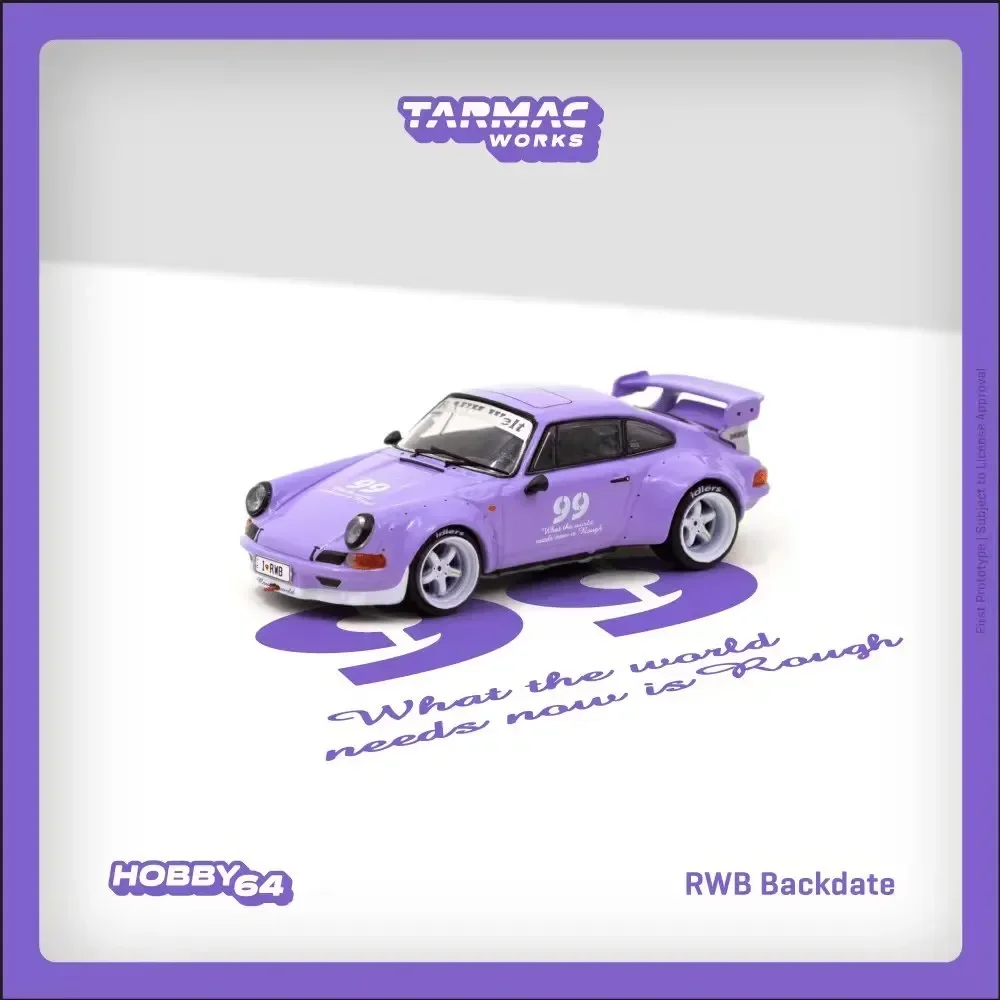 TW 1:64 RWB Backdate Violetta Idlers 12 Hours 2016 Diecast Diorama Car Model Collection Toys Tarmac Works