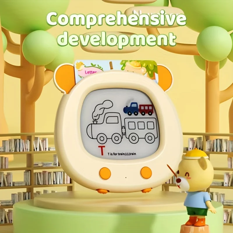 Jouets pour tout-petits, cartes Flash anglaises avec tablette d'écriture et de dessin, mots Montessori, jouet éducatif précoce pour enfants, cadeau pour garçon et fille