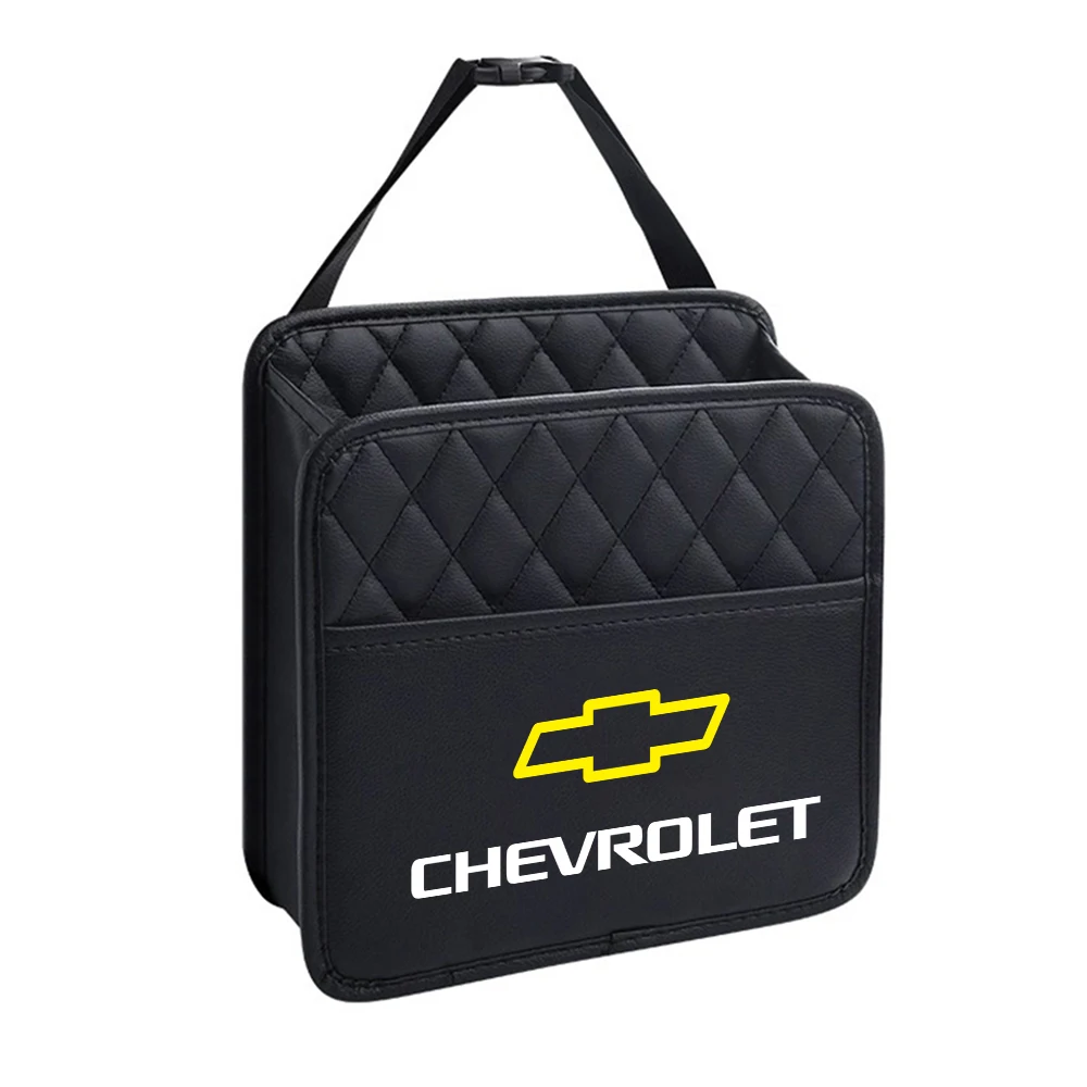 PU Leather Car Seat Back Hanging Storage Bag Auto Accessories for Chevrolet Cruze Malibu Camaro Colorado Trax Silverado Corsa