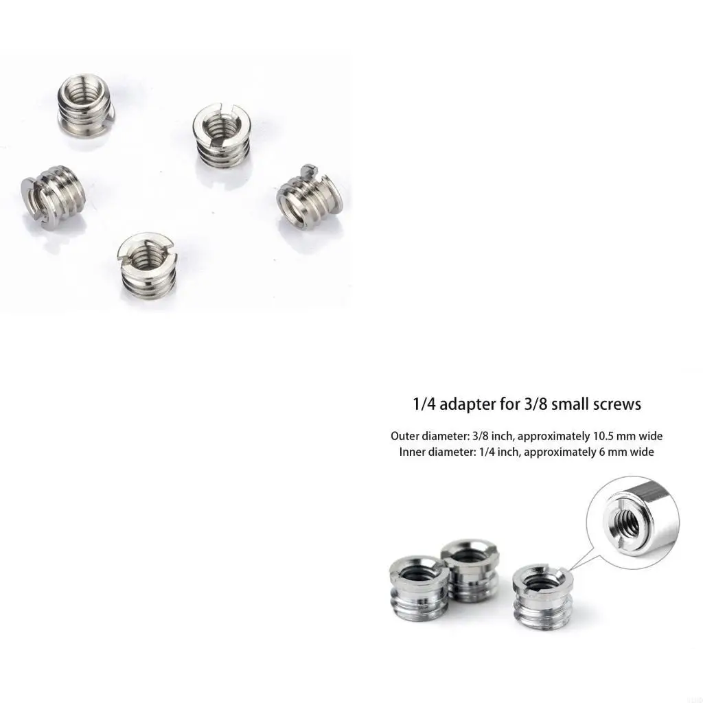 J1HD Industrial Strength 3/8 Thread Camera Adapter Nut for Heavy Duty Tripod Bases