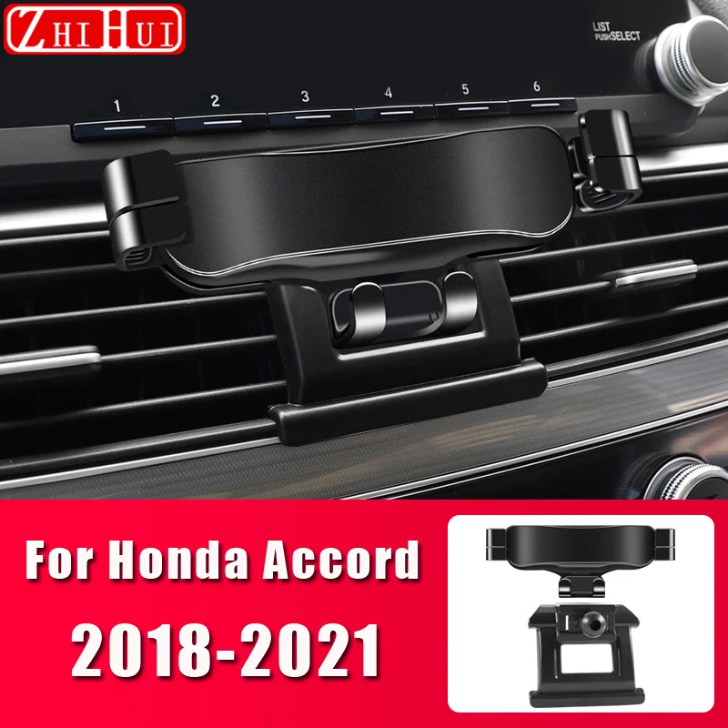 

Car Styling Mobile Phone Holder For Honda Accord 2008-2021 8th 9th 10th Air Vent Mount Bracket Gravity Bracket Stand Accessories