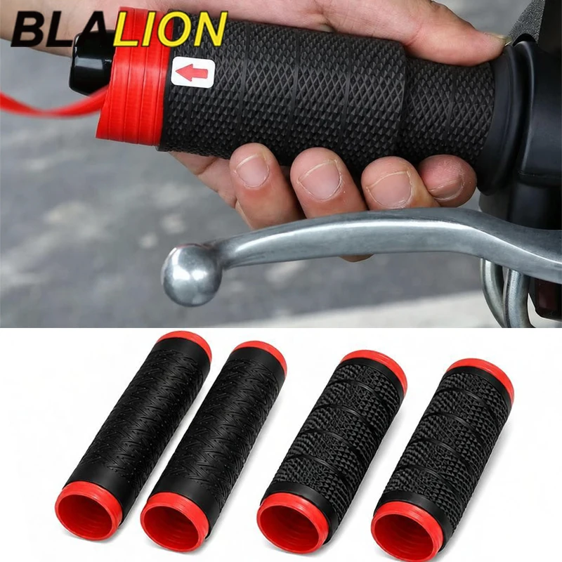 BLALION Universal Self-Shrinking Motorcycle Handlebar Cover Non-Slip Silicone Motorbike Handlebar Sleeve Protector Brake Covers