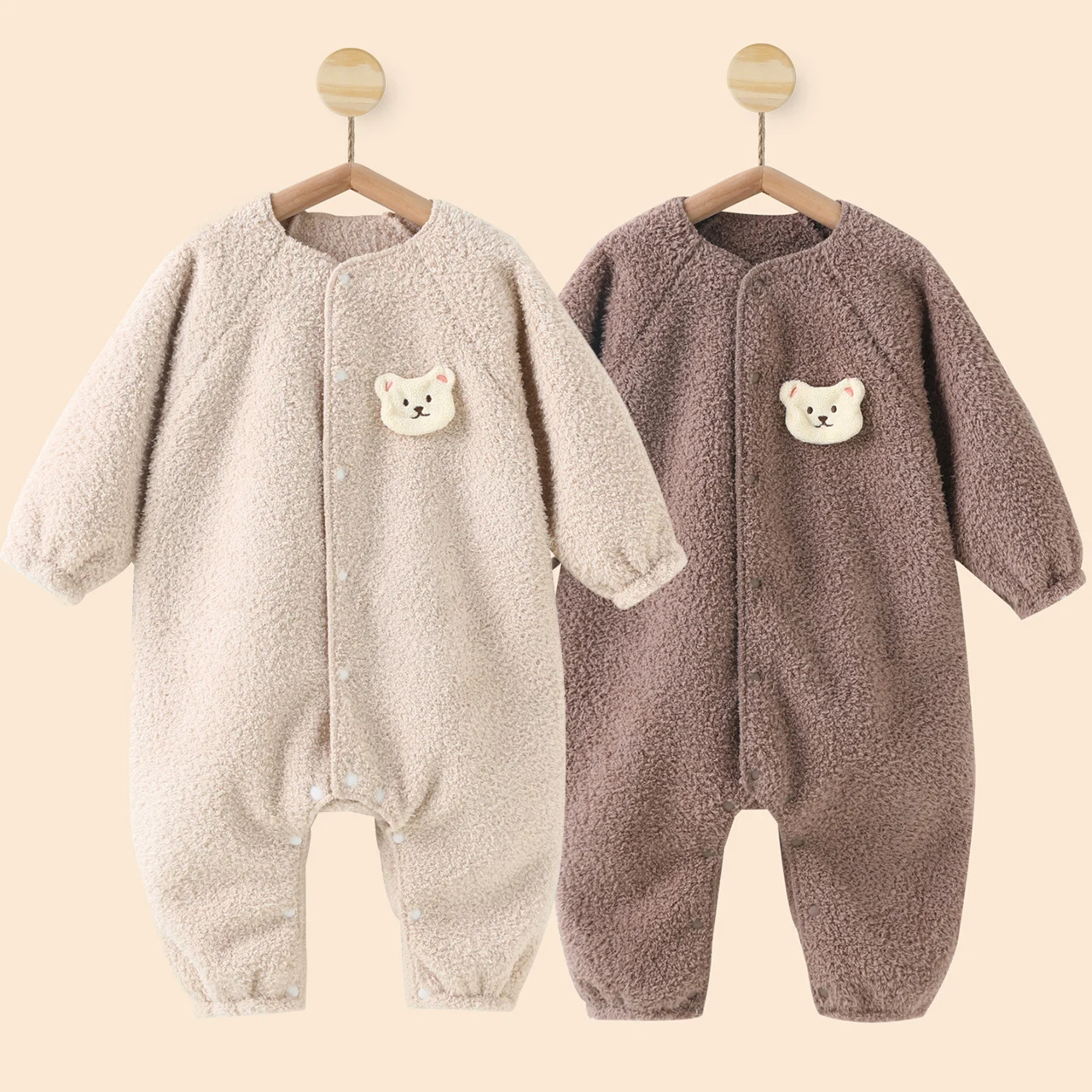 Baby Clothing Bundles - Kış Bebek Tulum Polar astarlı Kalınlaşmış