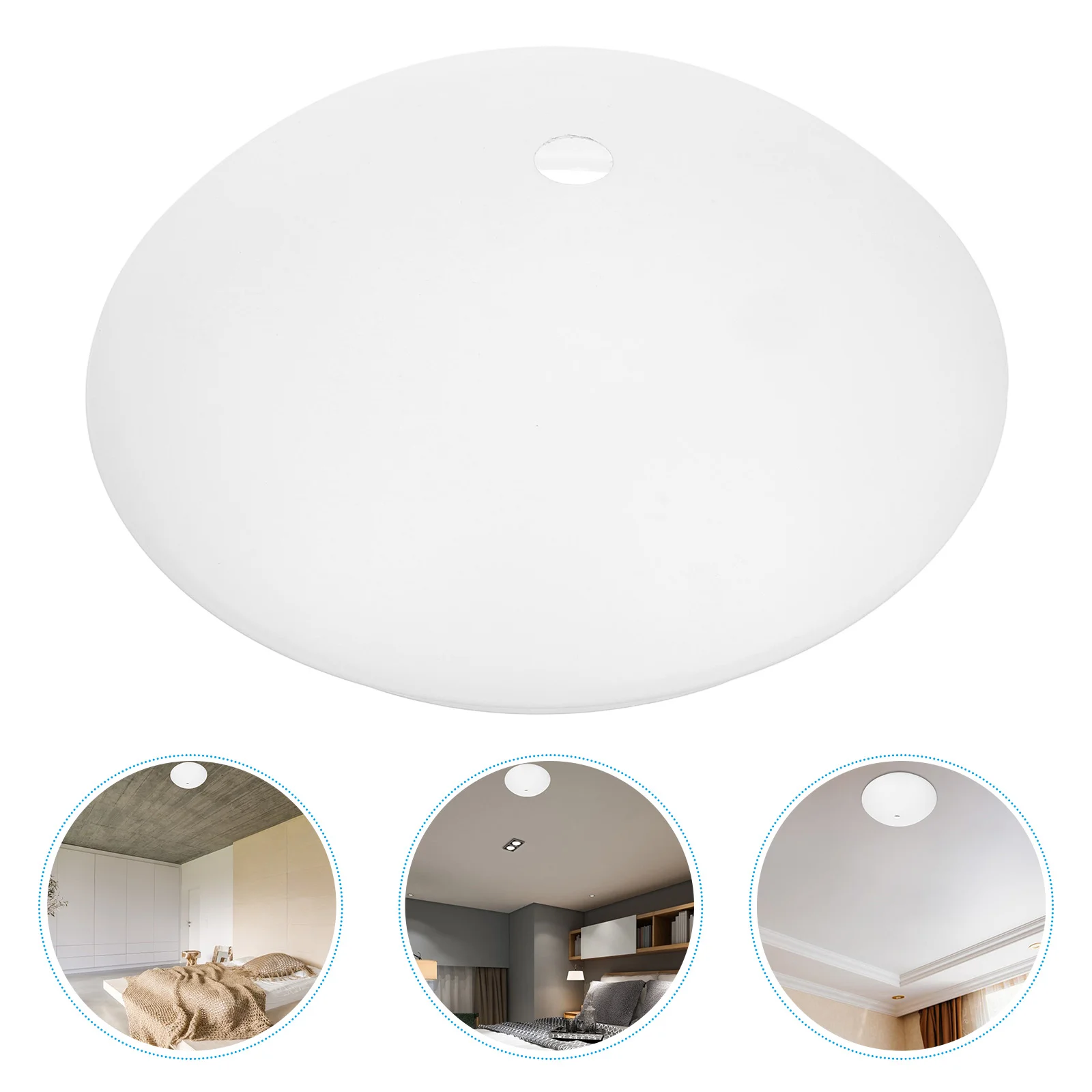 Ceiling Lamp Cover Round Light Shade Automatic Sensing Easy Bulb Replacement Enhanced Diffusion Suitable Living