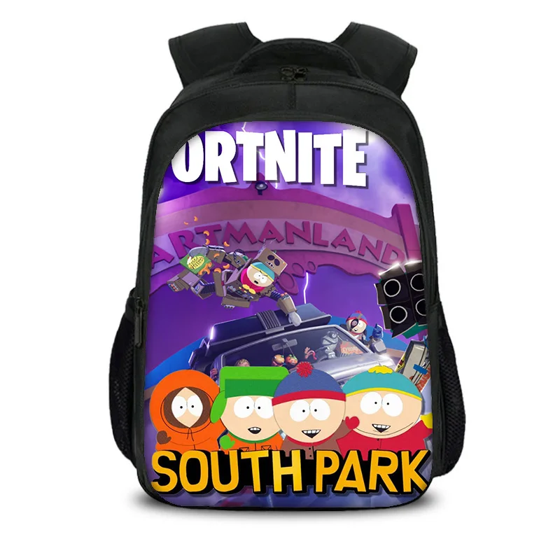 

Двухслойный рюкзак South Park, прочный, модный, универсальный, большой вместимости, с мультяшным рисунком, лучший подарок на день рождения для мальчиков и девочек.