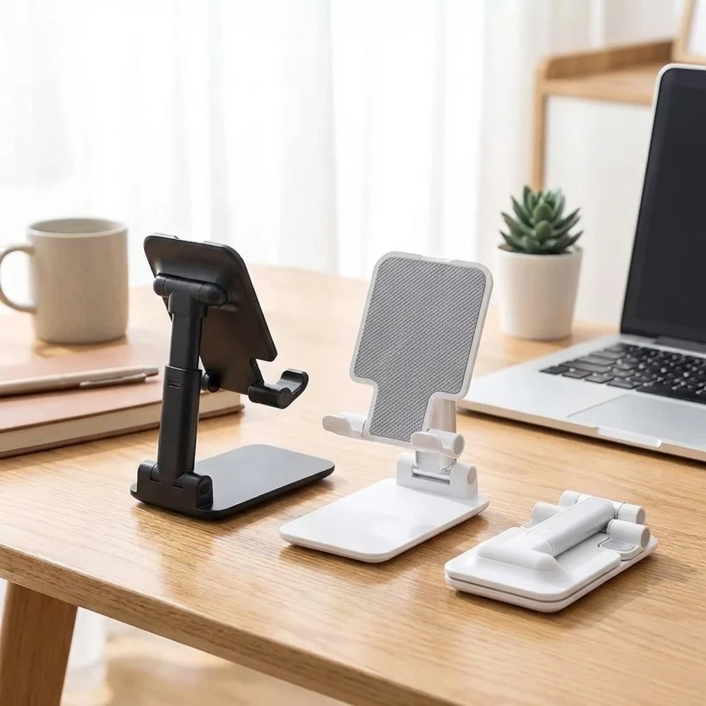 

Adjustable Foldable Desktop Phone & Tablet Holder Universal Portable Stand Non-slip Stable Desk Mount For Mobile Phones Tablets