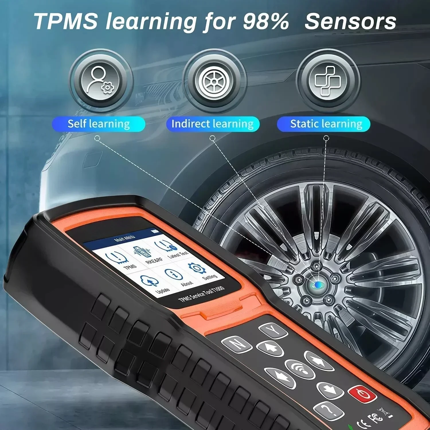 Picture 6: Foxwell T1000 TPMS Programming Tool Activate TPMS Sensor Decoder Check RF Key FOB Tire Pressure Monitoring System Auto Tester