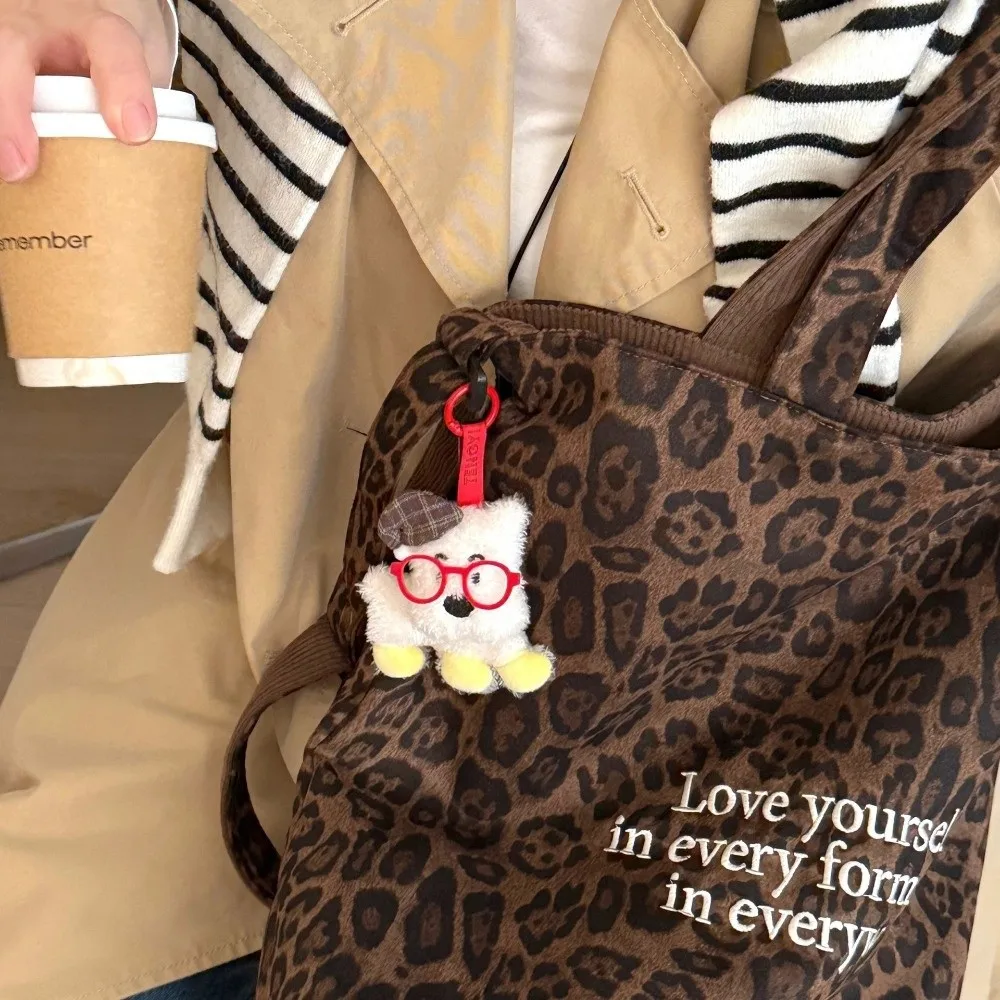 Cartoon Plush Dog Pendant Mini Dog Character Cute Backpack Hanging Decoration Plush Keychain Decorative Pendant Bag Decoration