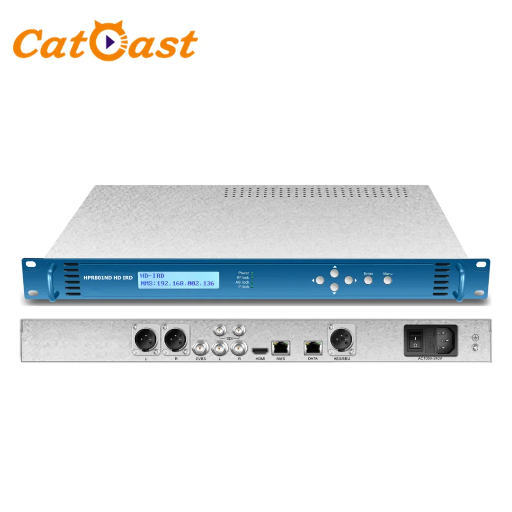 Multiple network protocol SRT to IP Decoder Digital TV IRD HTTP/HTTPS/HLS/M3U8/RTSP/RTMP