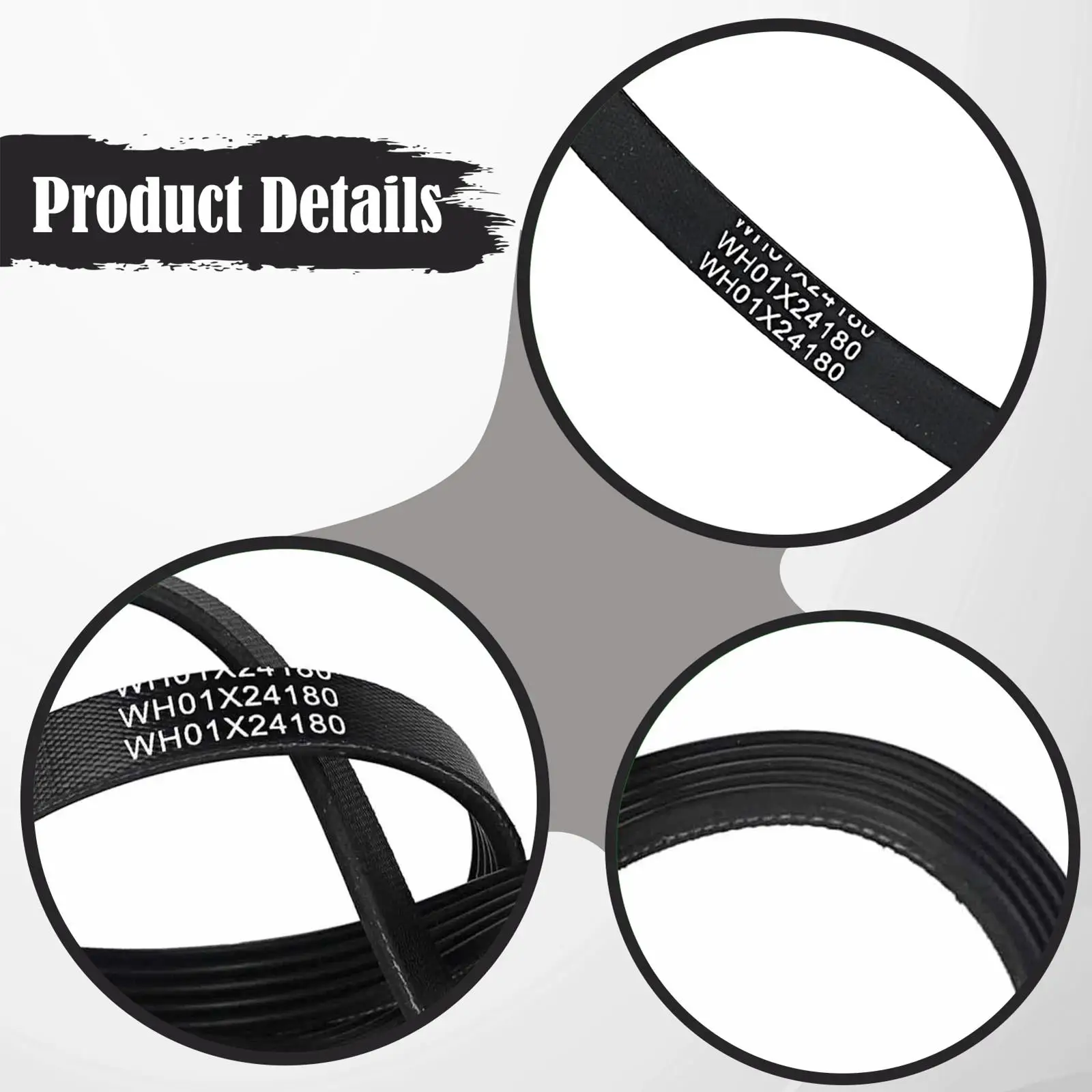 حزام محرك الغسالة، الملحقات، سهل الاستخدام، منزلي، متعدد الاستخدامات، سهل التركيب للغسالة AP6024314 #5