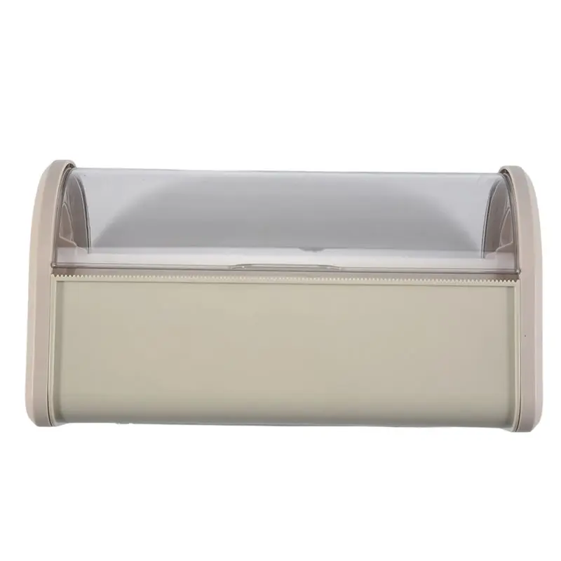 HRBAJ-Bathroom Paper Towel Organizer Large Roll Wall Mount Holder With Clear Dustproof Cover Modern Tissue Dispenser Storage A