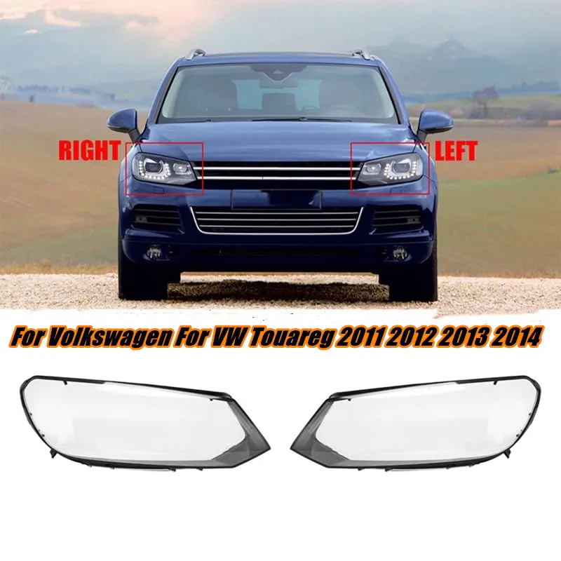 

Car Headlight Lens Cover Lampcover Cover Lampshade Shell For Volkswagen VW Touareg 2011 2012 2013 2014 Headlight Cover