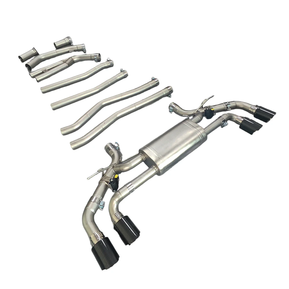 Stainless Steel Catback Exhaust System for 5 Series G30 B58 540i 3.0T Exhaust Pipe with Valves and Controllers, Tax-free
