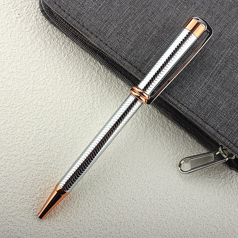 Luxury quality 968 Metal Business office Medium Nib Ballpoint Pen New Stationery supplies for school students