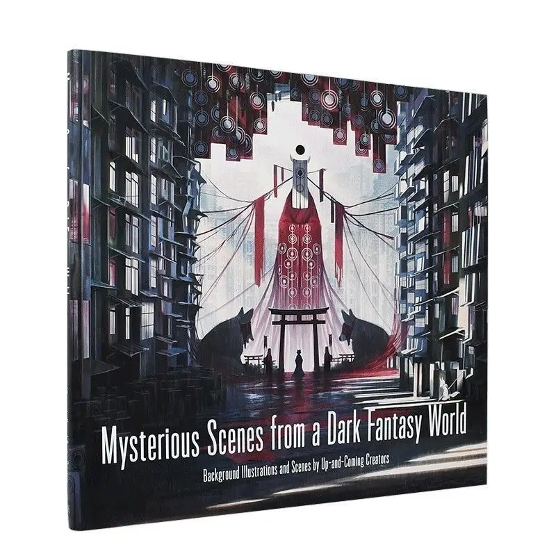 Set de 4 Libros de Arte con Ilustraciones Originales Japonesas, Fantasía Oscura, Nostalgia, Escenas Paralelas, Se Pueden Comprar por Separado, Libros